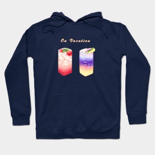 Vacation Gradient Fruit Drink Illustration 漸層飲料插畫 (Colored Pencil 色鉛筆) Hoodie